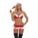 Сексуальний жіночий комплект у новорічному стилі (Розмір S)