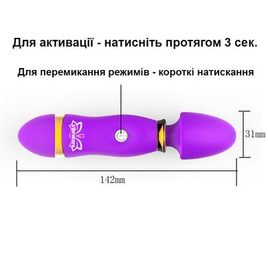 Вібратор для стимуляції ерогенних зон (фіолетового кольору)