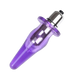 Фіолетова анальна пробка з вібрацією