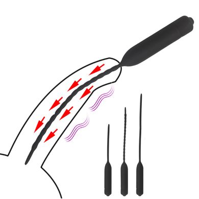 Стимулятор уретри з вібрацією (10 режимів) 150*7 мм