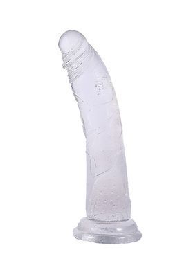 Прозорий фалоімітатор на присосці (19 см)