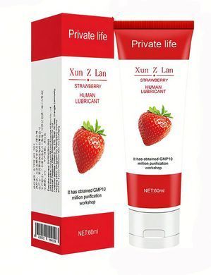 Оральний лубрикант Private life із полуничним смаком 60 ml