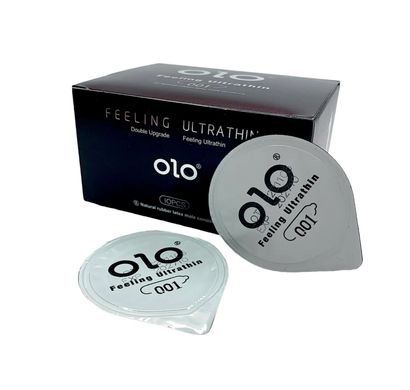 Ультратонкі презервативи OLO Uitrathin 0.01 (10 штук)