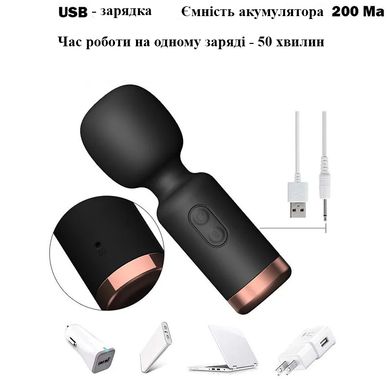 Компактный вибро-массажер красного цвета (USB)