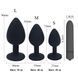 Набір анальних пробок з віброкулею (фіолетові, розмір S, M, L)