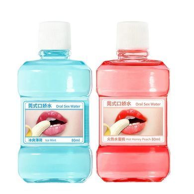 Інтимна рідина для орального сексу COOL&HOT з ароматом м'яти та полуниці 2*80 ml