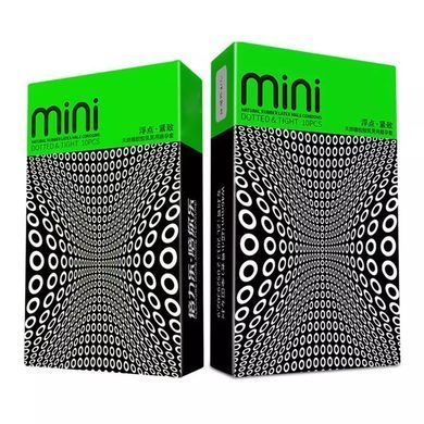 Крапкові презервативи HBM MINI зменшеного розміру 10 штук