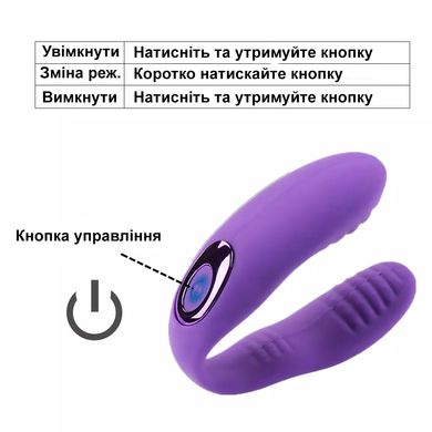 Подвійний вібратор чорного кольору (USB)