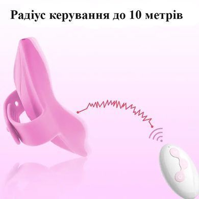 Вибратор для трусиков красного цвета с пультом дистанционного управления (USB)
