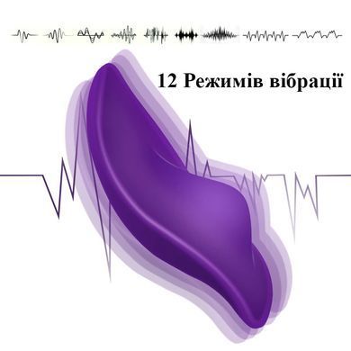 Рельєфний вібратор в трусики для кліторальної стимуляції (12 режимів, USB)