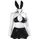 Black Bunny Desire &mdash; провокационный виниловый костюм &laquo;Зайка&raquo; Размер L