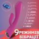 Подвійний вібратор зі стимуляцією клітора та підігрівом (рожевий, USB)