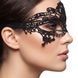 Крупний план чорної мереживної маски We Love Classic Black &mdash; вигляд у профіль