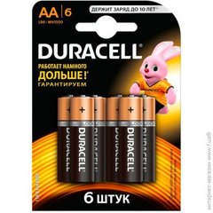 Батарейка щелочная AA, LR6 1,5 В Duracell