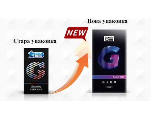 Презервативи Mingliu G рельєфні, 10 штук