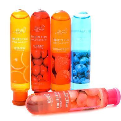 Съедобный лубрикант со вкусом черники 80 ml