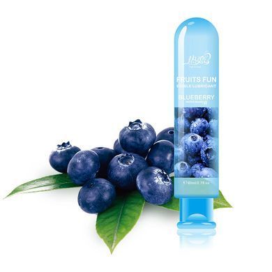 Съедобный лубрикант со вкусом черники 80 ml