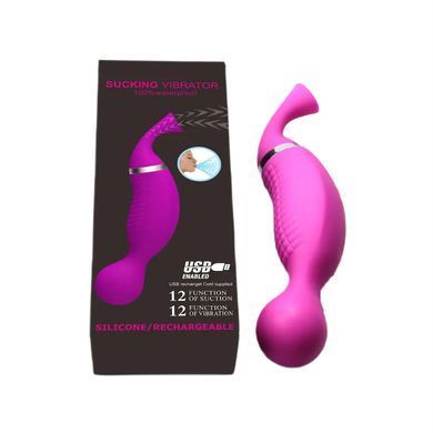 Вакуумно-вибрационный стимулятор Swan MC21 для клитора и точки G, розовый