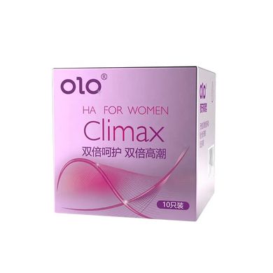 Презервативи Olo CLIMAX з точками з гіалуроновою кислотою 10шт