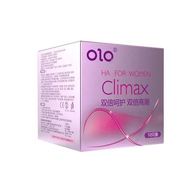 Презервативи Olo CLIMAX з точками з гіалуроновою кислотою 10шт