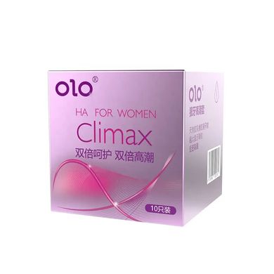 Презервативи Olo CLIMAX з точками з гіалуроновою кислотою 10шт