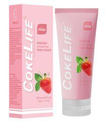 Интимный лубрикант CokeLife Strawberry на водной основе с ароматом клубники, 200 мл