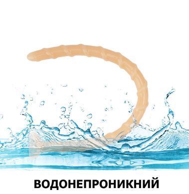 Длинная анальная пробка со спиралевидной текстурой 47*2 см