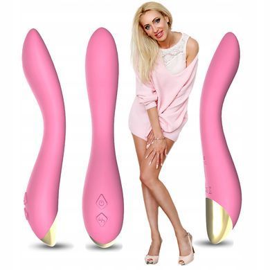 Вібратор для точки G Flamingo з регульованим вигином, 9 режимів вібрації, USB, рожевий