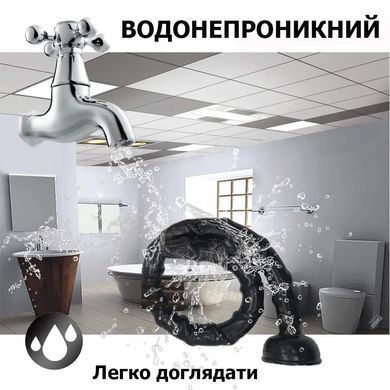 Длинный анальный расширитель черного цвета с присоской 47*2 см