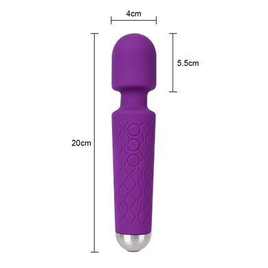 Вібратор для кліторальної стимуляції та масажу (фіолетовий, USB)