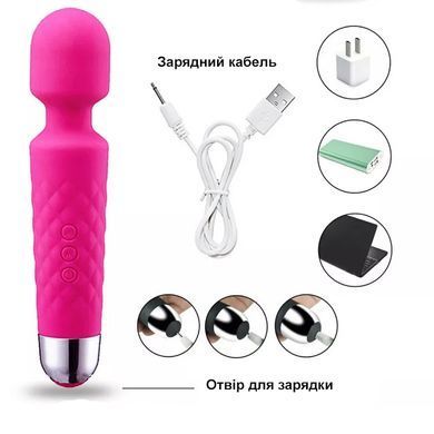 Вібратор для кліторальної стимуляції та масажу (фіолетовий, USB)