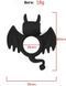 Эрекционное кольцо BATMAN с вибростимуляцией клитора, чёрный силикон