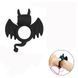 Эрекционное кольцо BATMAN с вибростимуляцией клитора, чёрный силикон
