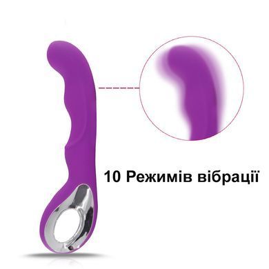 Вибратор вагинальный для стимуляции зоны G (USB, фиолетовый)