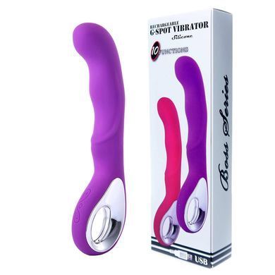 Вибратор вагинальный для стимуляции зоны G (USB, фиолетовый)