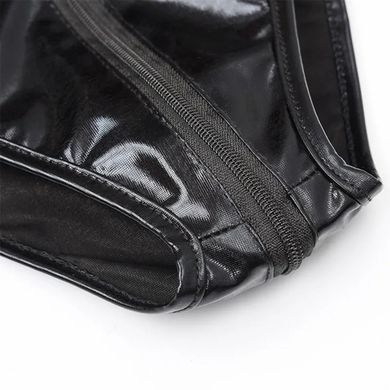 Сексуальное латексное боди с оголенной грудью XXL