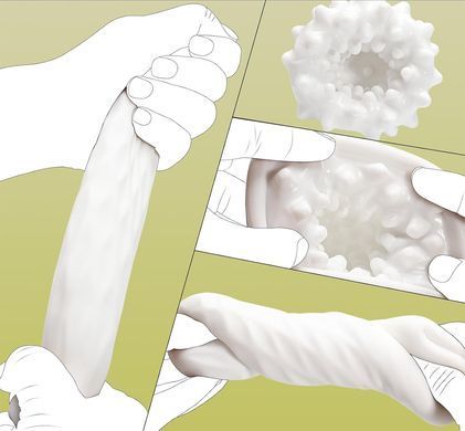 Мастурбатор-капсула ELASTIC Cloud Touch наделастичний, з рельєфною текстурою