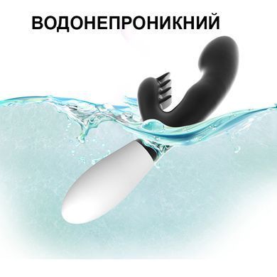 Вібратор для стимуляції клітора та точки G (чорний, тип ААА)