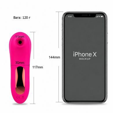 Вакуумно-хвильовий стимулятор Pink AirTouch, 7 режимів, USB