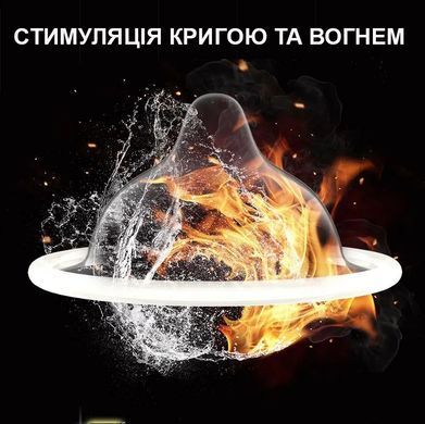 Презерватив OLO ICE&FIRE с гиалуроновой кислотой 0.01