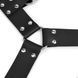 Черная BDSM &ndash; портупея из искусственной кожи для мужчин