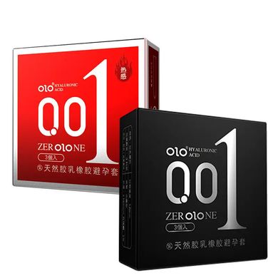 Ультратонкі презервативи OLO ZERO ONE 3 шт.