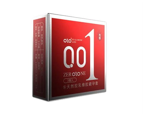 Ультратонкие презервативы OLO ZERO ONE 3 шт.