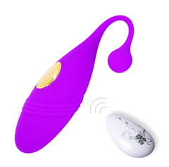 Фиолетовое виброяйцо с дистанционным управлением (USB)
