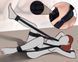 Черный BDSM бондаж для фиксации рук и ног с поддержкой шеи