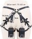 Эротическая портупея-подвязка с наручниками Black Desire Harness