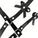 Эротическая портупея-подвязка с наручниками Black Desire Harness
