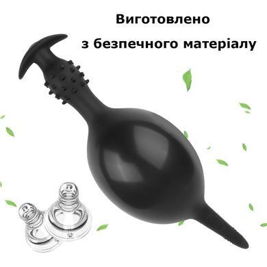 Надувний анальний стимулятор Inflate Pro Duo з контролем об'єму