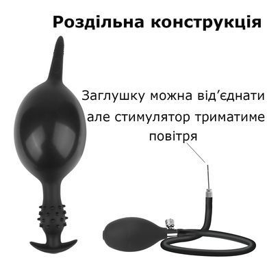 Надувний анальний стимулятор Inflate Pro Duo з контролем об'єму