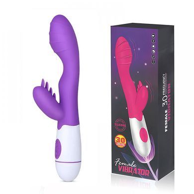 Вібратор для стимуляції клітора та точки G (USB, фіолетовий)